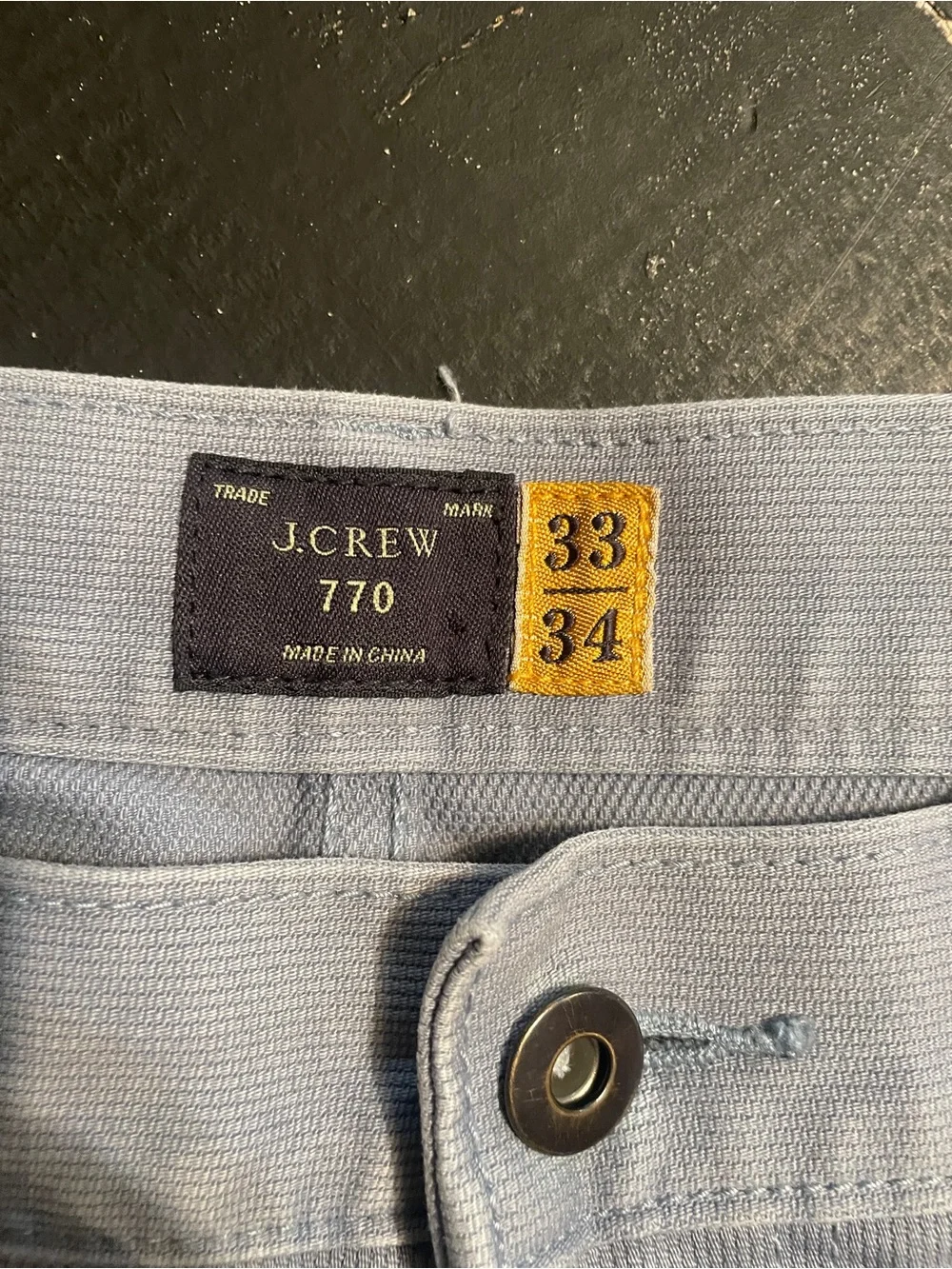 J. Crew Men’s Corduroy Pants in Pale Gray-Blue